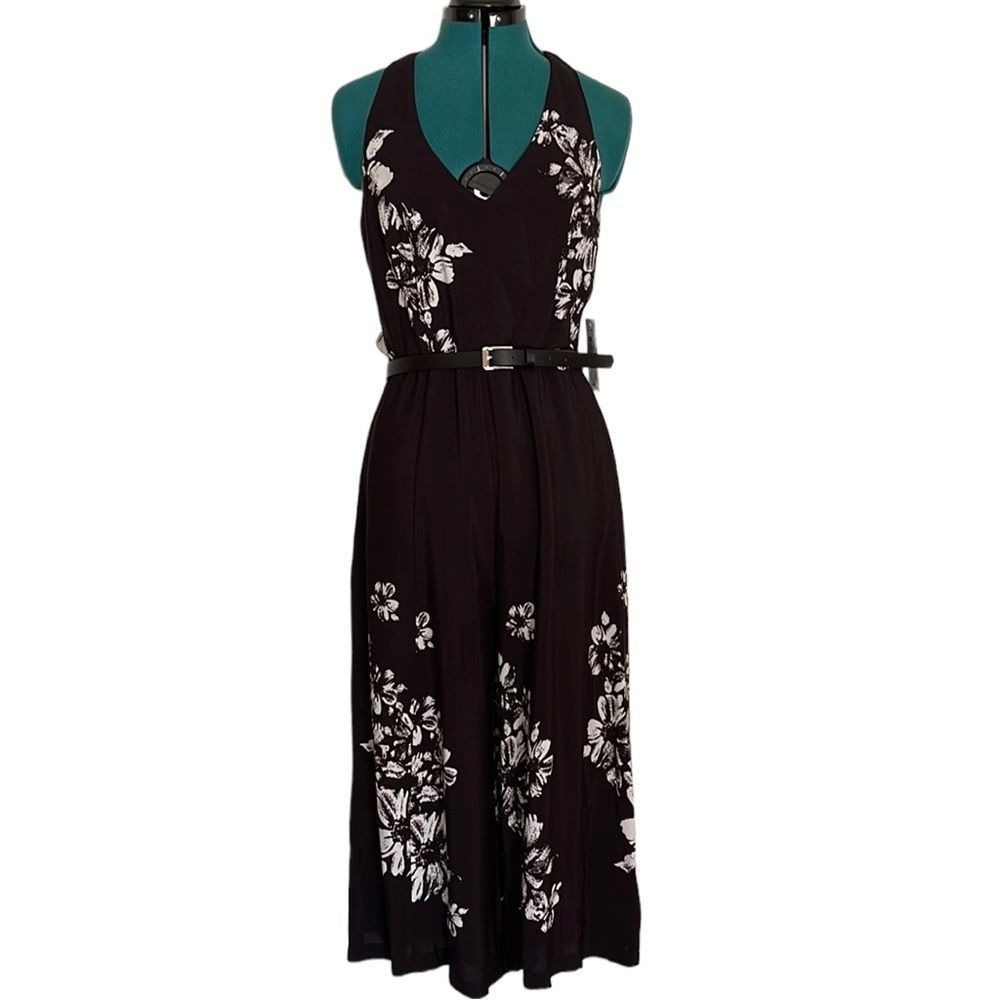 Bisou Bisou Wide Leg JumpSuit Size 4 NWT.